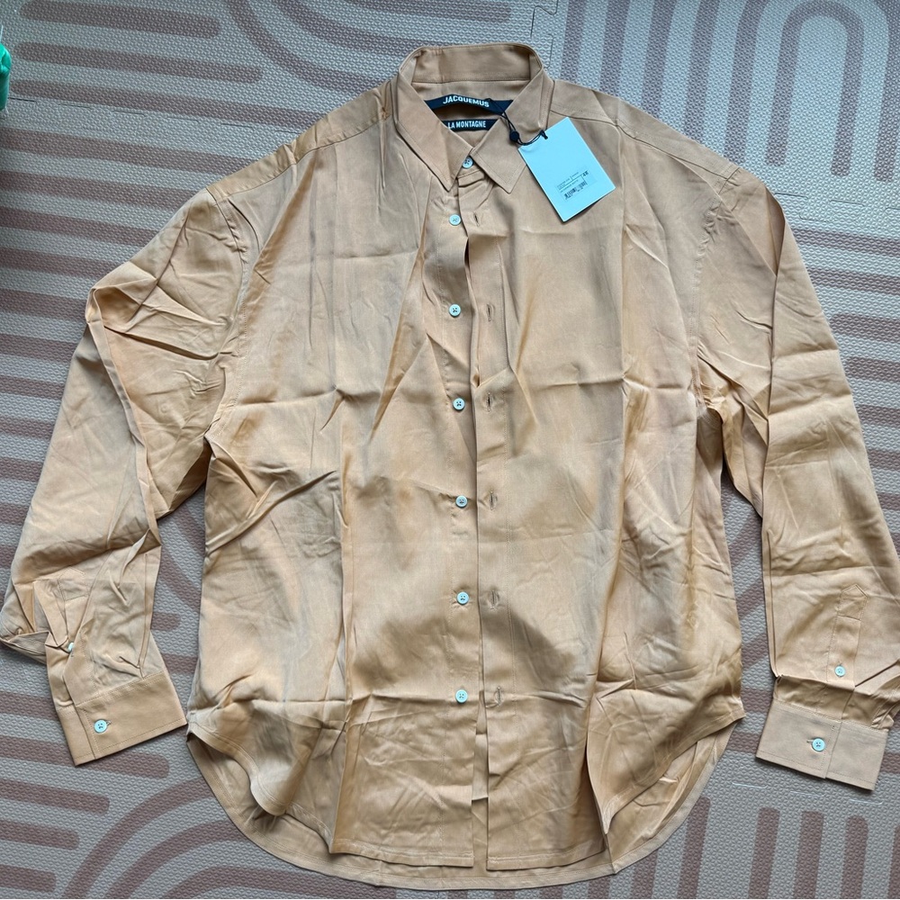 Jacquemus orange Casual Button Down Shirt Lightweight NWT